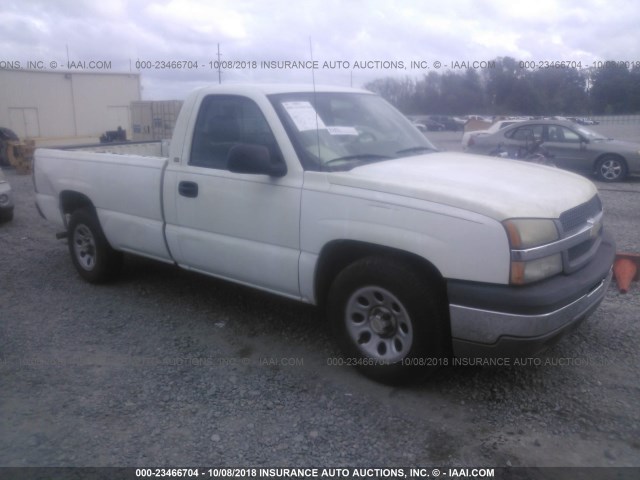 1GCEC14V05Z215597 - 2005 CHEVROLET SILVERADO C1500 WHITE photo 1