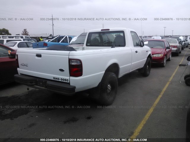 1FTZR11EX1PA73253 - 2001 FORD RANGER WHITE photo 4