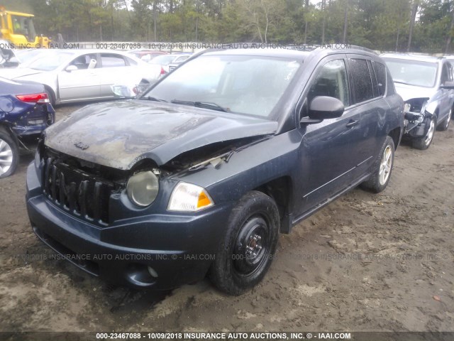 1J8FF47W88D663307 - 2008 JEEP COMPASS SPORT Dark Blue photo 2