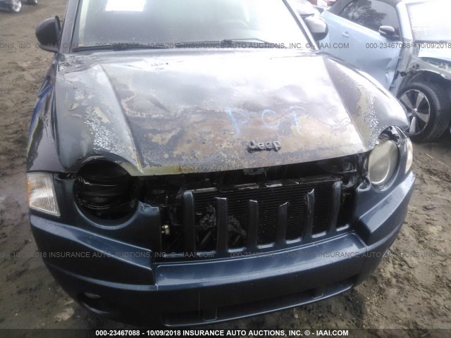 1J8FF47W88D663307 - 2008 JEEP COMPASS SPORT Dark Blue photo 6