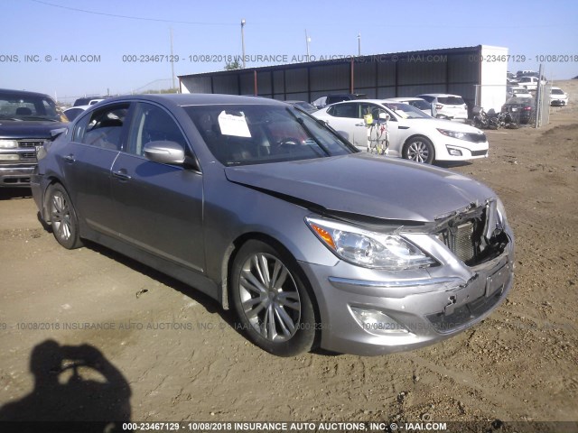 KMHGC4DF6CU204452 - 2012 HYUNDAI GENESIS 4.6L SILVER photo 1