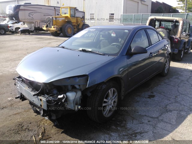 1G2ZG558964151830 - 2006 PONTIAC G6 SE1 BLUE photo 2