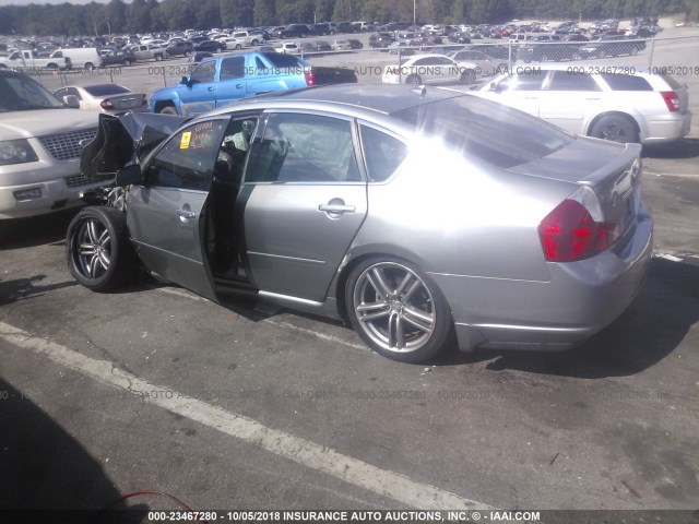 JNKBY01E96M201486 - 2006 INFINITI M45 SPORT GRAY photo 3