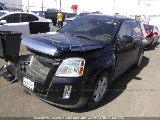 2GKALMEK1F6136011 - 2015 GMC TERRAIN SLE BLACK photo 2