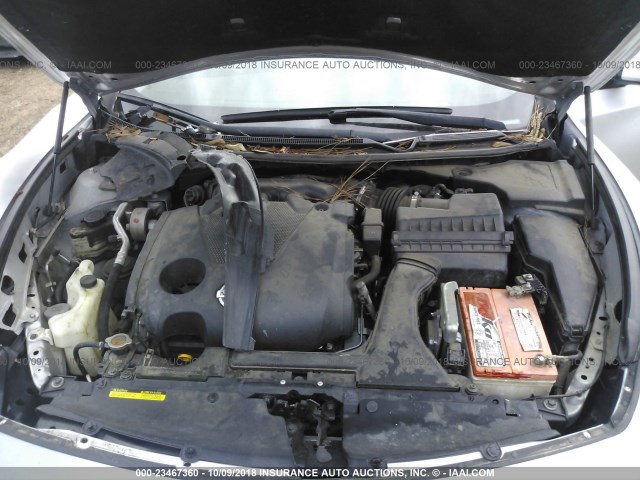 1N4AA5AP5CC832002 - 2012 NISSAN MAXIMA S/SV SILVER photo 10