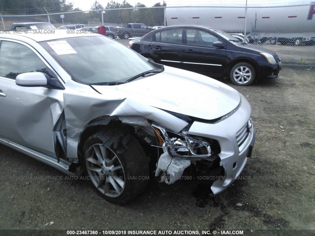 1N4AA5AP5CC832002 - 2012 NISSAN MAXIMA S/SV SILVER photo 6