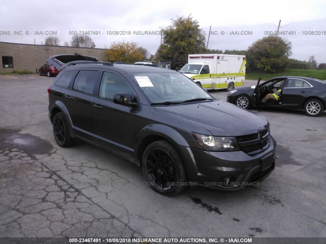 3C4PDDBG5ET167890 - 2014 DODGE JOURNEY SXT GRAY photo 1