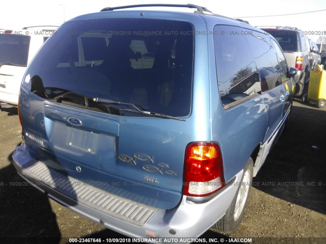 2FMDA53471BB39208 - 2001 FORD WINDSTAR SEL BLUE photo 4