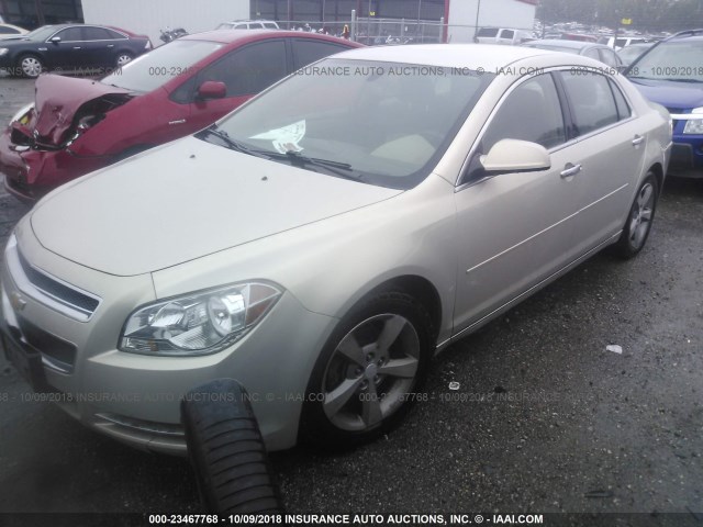 1G1ZC5E09CF272271 - 2012 CHEVROLET MALIBU 1LT GOLD photo 2