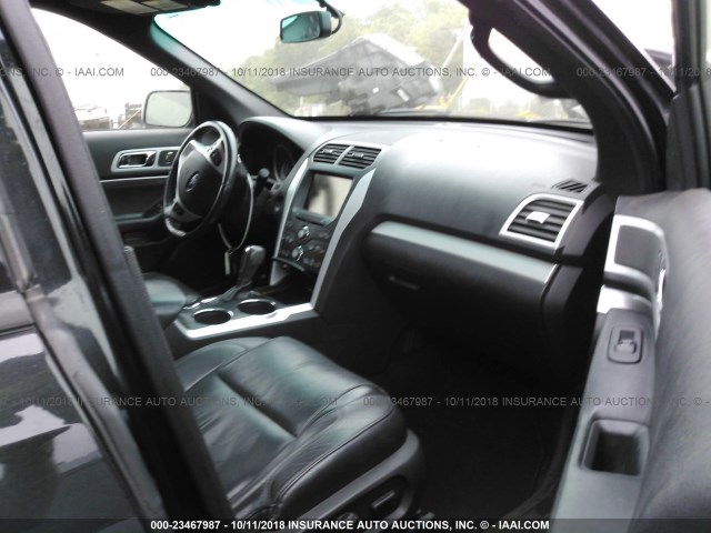 1FM5K8D88DGA05860 - 2013 FORD EXPLORER XLT BLACK photo 5