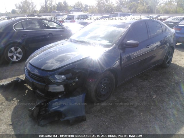 1C3CDFBBXED913565 - 2014 DODGE DART SXT BLACK photo 2