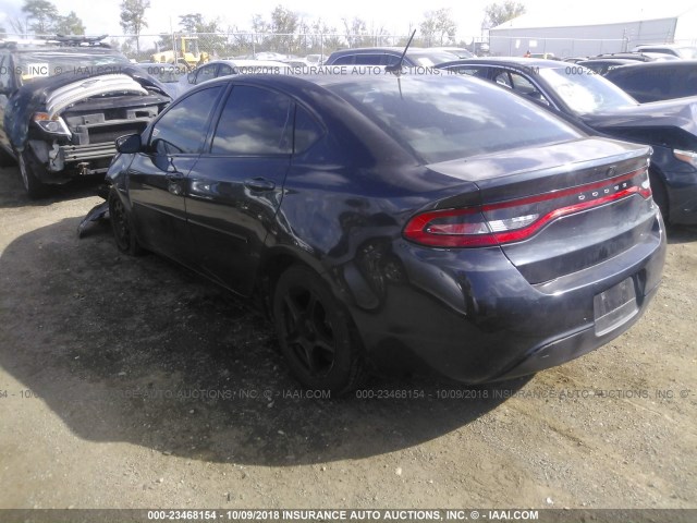 1C3CDFBBXED913565 - 2014 DODGE DART SXT BLACK photo 3