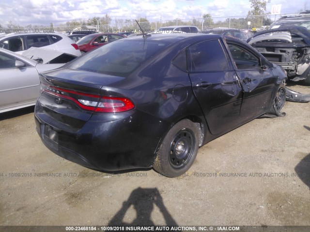 1C3CDFBBXED913565 - 2014 DODGE DART SXT BLACK photo 4