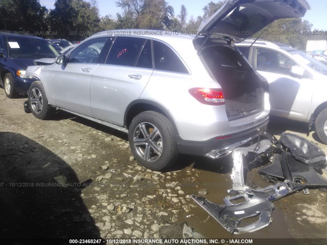 WDC0G4KB1HF213916 - 2017 MERCEDES-BENZ GLC 300 4MATIC SILVER photo 3