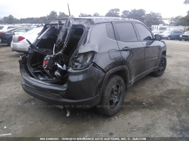 3C4NJCAB0JT193193 - 2018 JEEP COMPASS SPORT GRAY photo 4