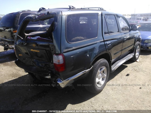 JT3GN86R0T0014722 - 1996 TOYOTA 4RUNNER SR5 GREEN photo 4