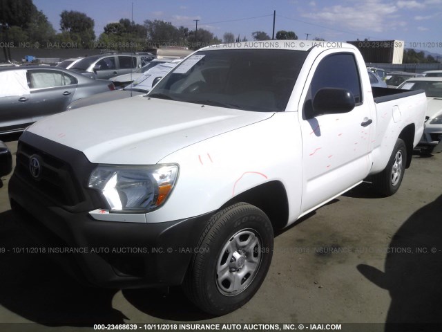 5TFNX4CN2DX019937 - 2013 TOYOTA TACOMA WHITE photo 2