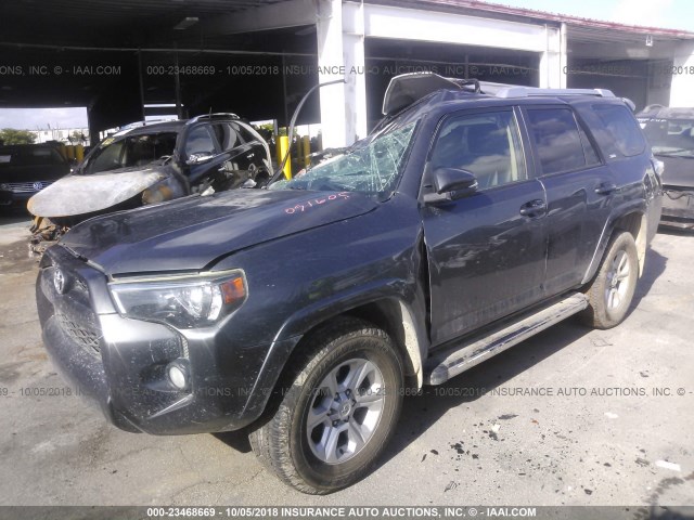 JTEZU5JR7F5091605 - 2015 TOYOTA 4RUNNER SR5/LIMITED GRAY photo 2