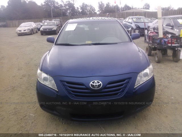 4T1BE46K47U030143 - 2007 TOYOTA CAMRY NEW GENERAT CE/LE/XLE/SE BLUE photo 6