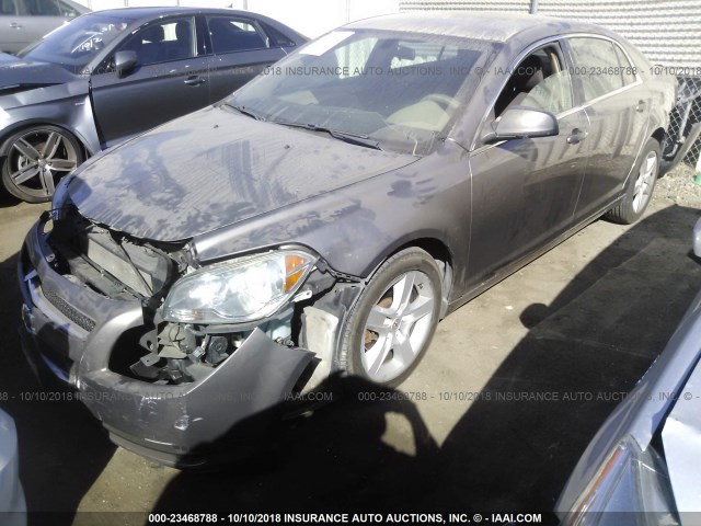 1G1ZA5E0XAF286439 - 2010 CHEVROLET MALIBU LS 灰色 照片 2