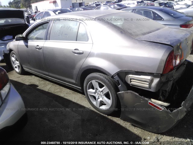 1G1ZA5E0XAF286439 - 2010 CHEVROLET MALIBU LS 灰色 照片 3