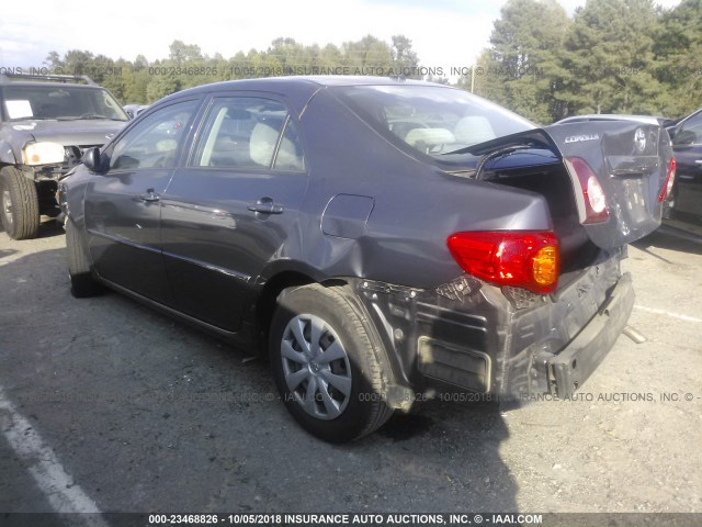 1NXBU40E99Z052647 - 2009 TOYOTA COROLLA S/LE/XLE GRAY photo 3