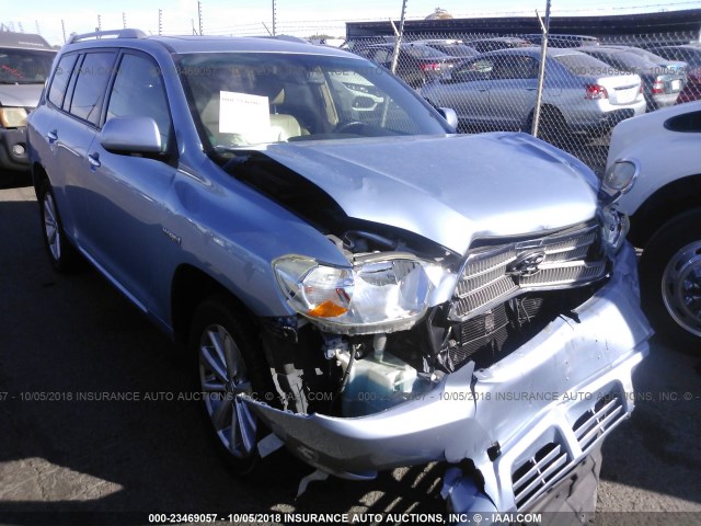 JTEEW44A982006034 - 2008 TOYOTA HIGHLANDER HYBRID LIMITED BLUE photo 1