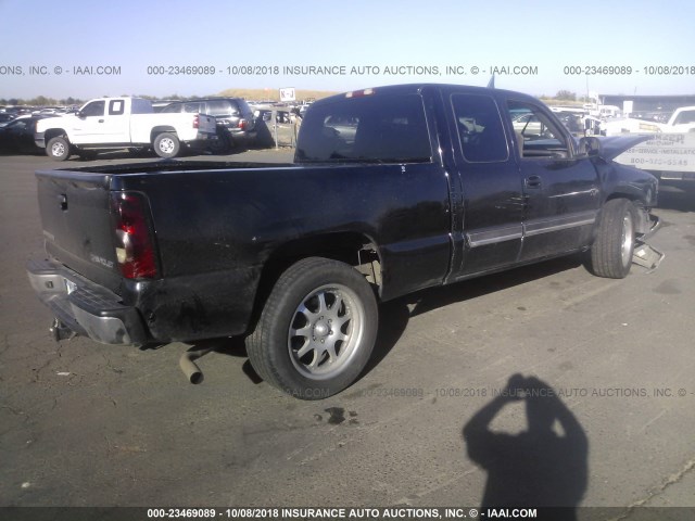 2GCEC19T341155037 - 2004 CHEVROLET SILVERADO C1500 BLACK photo 4