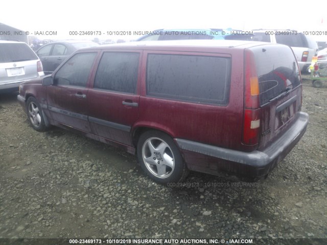 YV1LW5727T2219167 - 1996 VOLVO 850 RED photo 3