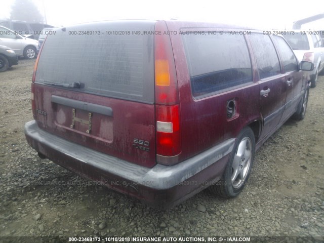 YV1LW5727T2219167 - 1996 VOLVO 850 RED photo 4