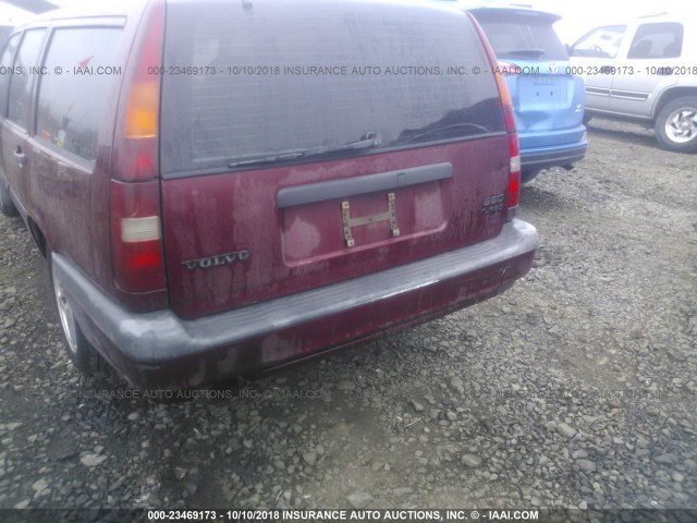 YV1LW5727T2219167 - 1996 VOLVO 850 RED photo 6