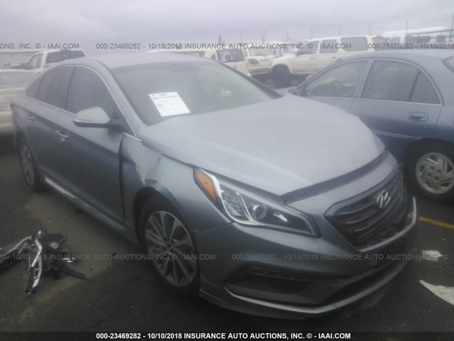 5NPE34AF6FH031935 - 2015 HYUNDAI SONATA SPORT/LIMITED GRAY photo 1