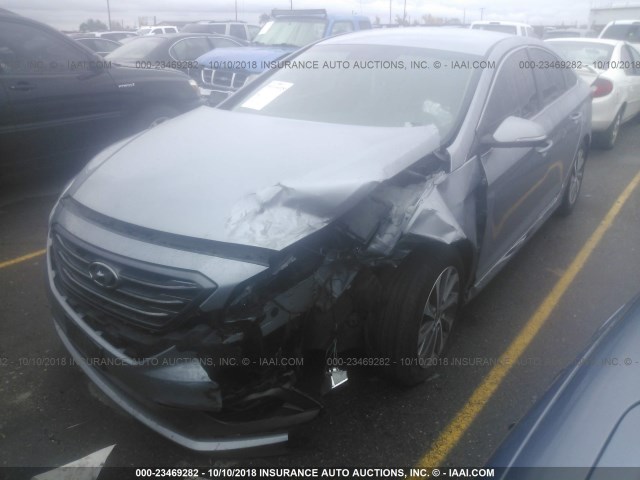 5NPE34AF6FH031935 - 2015 HYUNDAI SONATA SPORT/LIMITED GRAY photo 6