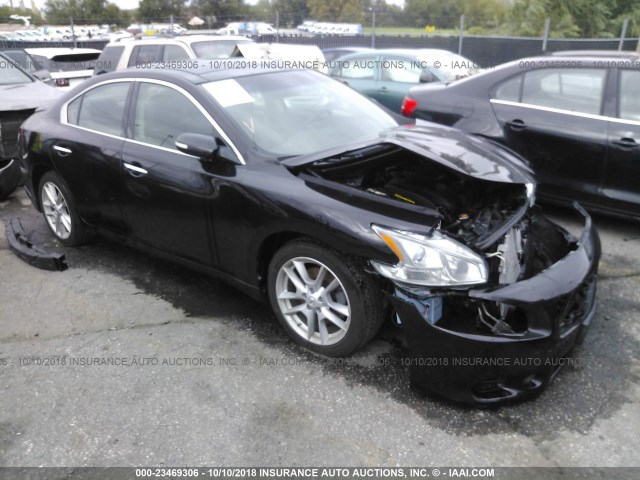 1N4AA5APXBC811838 - 2011 NISSAN MAXIMA S/SV BLACK photo 1