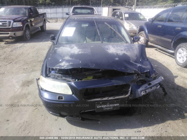 YV1RS592062549580 - 2006 VOLVO S60 2.5T BLUE photo 6
