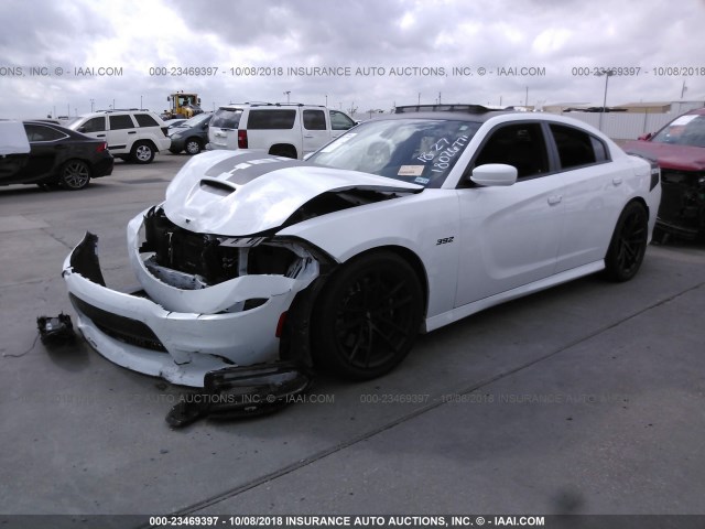 2C3CDXGJ4HH530458 - 2017 DODGE CHARGER R/T 392 WHITE photo 2