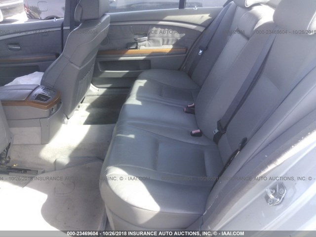 WBAGN63482DR03023 - 2002 BMW 745 LI SILVER photo 8