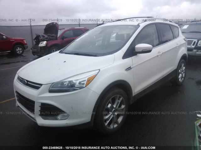 1FMCU9J96FUA27588 - 2015 FORD ESCAPE TITANIUM WHITE photo 2