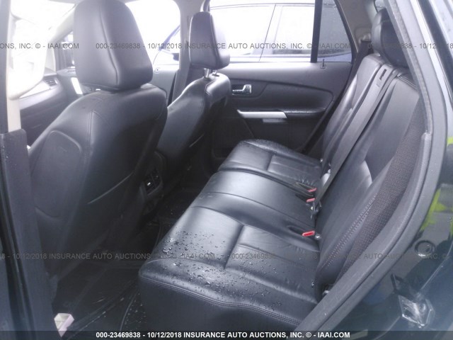 2FMDK4JC2BBB35425 - 2011 FORD EDGE SEL BLACK photo 8