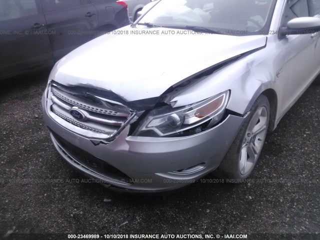 1FAHP2KT1AG135696 - 2010 FORD TAURUS SHO SILVER photo 6