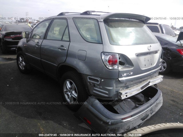 JTJGF10U010115315 - 2001 LEXUS RX 300 GRAY photo 3