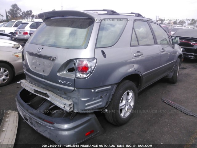 JTJGF10U010115315 - 2001 LEXUS RX 300 GRAY photo 4