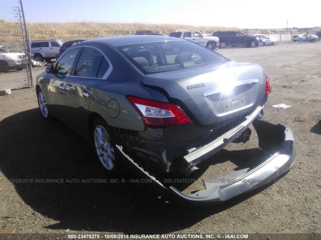 1N4AA51EX9C828390 - 2009 NISSAN MAXIMA S/SV GRAY photo 3