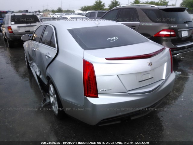 1G6AA5RAXE0194640 - 2014 CADILLAC ATS SILVER photo 3