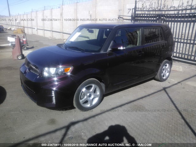 JTLZE4FE6DJ043717 - 2013 TOYOTA SCION XB PURPLE photo 2