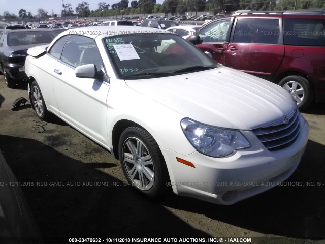 1C3LC65M18N100551 - 2008 CHRYSLER SEBRING LIMITED WHITE photo 1