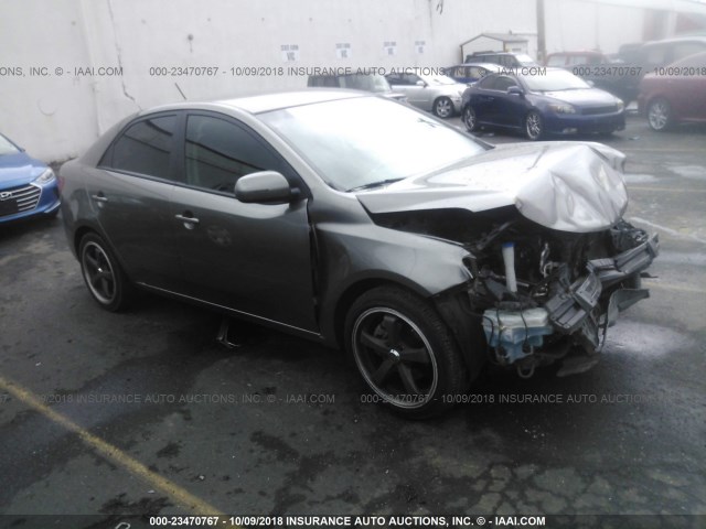 KNAFU4A27C5512395 - 2012 KIA FORTE EX SILVER photo 1