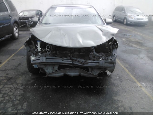 KNAFU4A27C5512395 - 2012 KIA FORTE EX SILVER photo 6