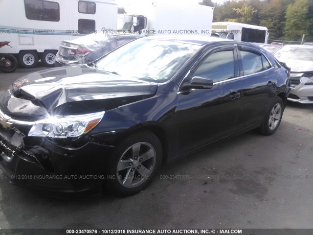 1G11C5SL7EF153357 - 2014 CHEVROLET MALIBU 1LT BLACK photo 2