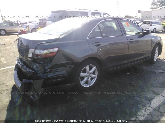 4T1BB46K48U043324 - 2008 TOYOTA CAMRY HYBRID GRAY photo 4